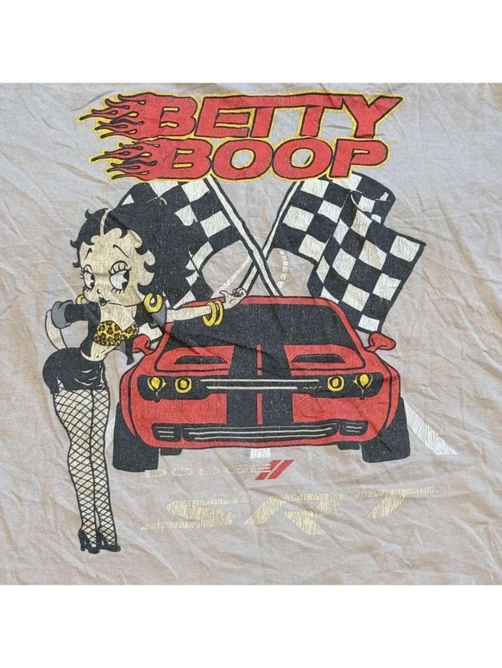Betty Boop Dodge SRT Racing Graphic T-Shirt Size XL 1524